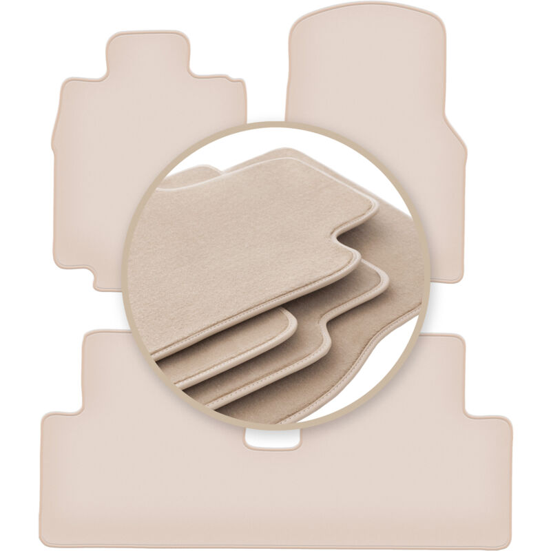 foto del prodotto tappetini beige premium per mercedes a w168 hatchback 1997 2005