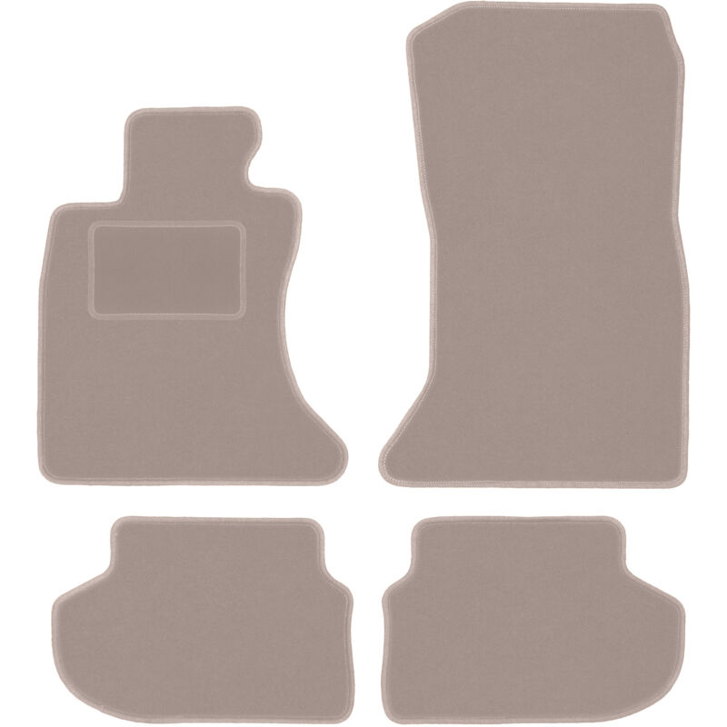foto del prodotto tappetini in velluto beige per bmw 5 f10 fl xdrive berlina 2013 2017 