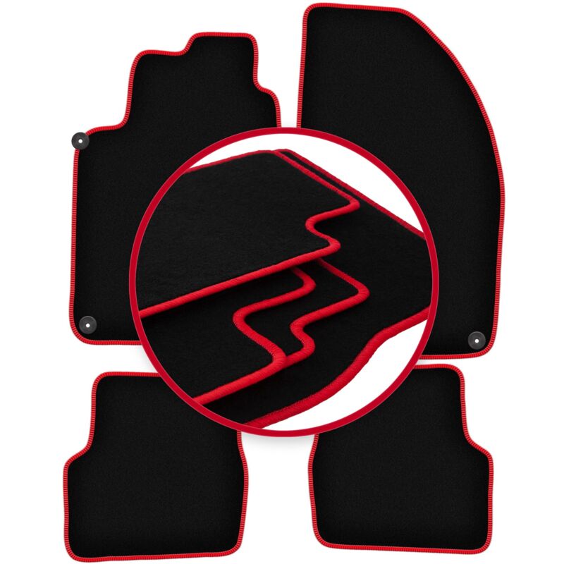 foto del prodotto tappetini auto carlux red per alfa romeo 166 berlina 1998 2009 