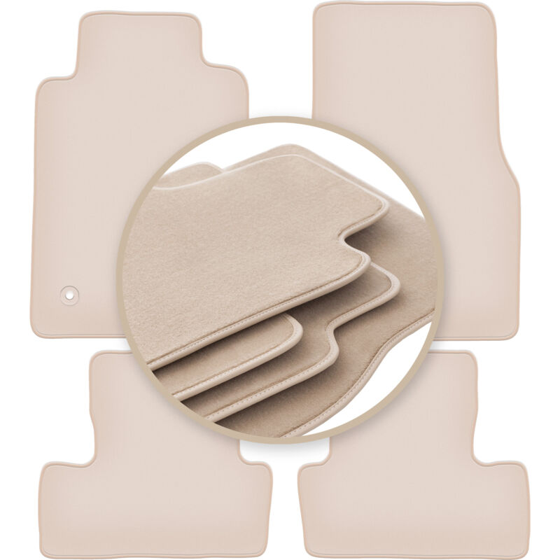 foto del prodotto tappetini beige premium per ford mustang mk5 coup 2004 2014