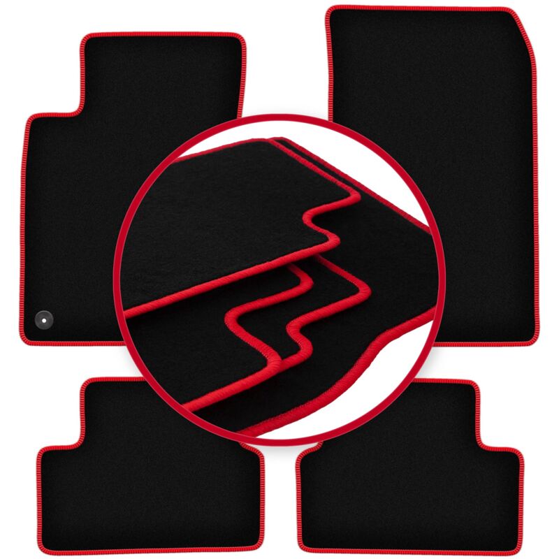 foto del prodotto tappetini auto carlux red per mercedes w246 classe b 2011 2018 