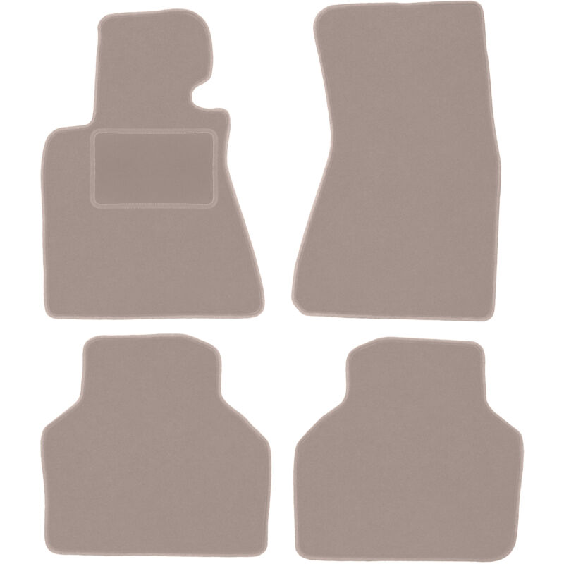 foto del prodotto tappetini in velluto beige per bmw 7 e66 berlina lunga 2001 2008 