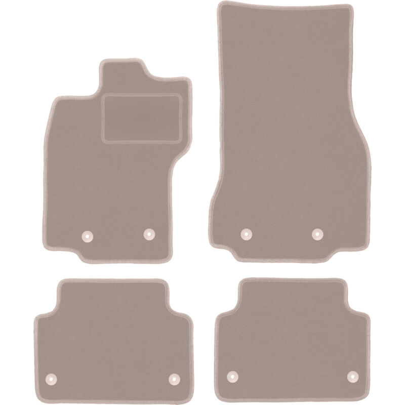 foto del prodotto tappetini in velluto beige per jaguar xf i 4wd x250 berlina, station wagon 2007 2015 
