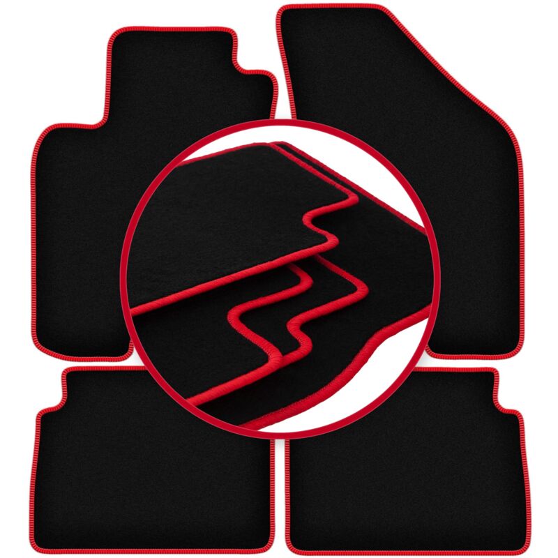 foto del prodotto tappetini per auto carlux red per daewoo nubira berlina, station wagon 1997 2012 