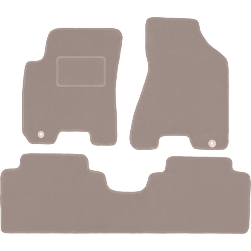 foto del prodotto tappetini in velluto beige per kia sportage ii suv 2004 2010 