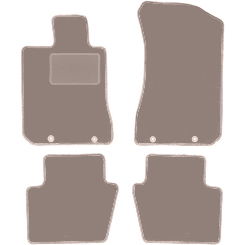 foto del prodotto tappetini in velluto beige per honda legend iv berlina 2004 2012 