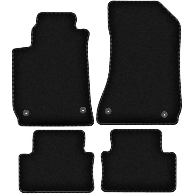 foto del prodotto tappetini basic in velluto nero per alfa romeo 159 berlina, station wagon, station wagon, sportwagon 2006 2011 