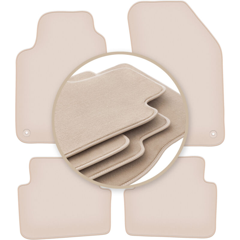 foto del prodotto tappetini beige premium per renault laguna ii station wagon, liftback 2001 2007