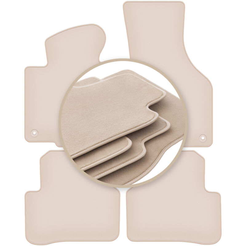 foto del prodotto tappetini beige premium per volkswagen passat cc coup 2008 2012