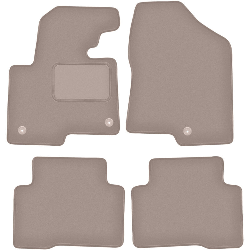 foto del prodotto tappetini in velluto beige per hyundai santafe iii suv 2012 