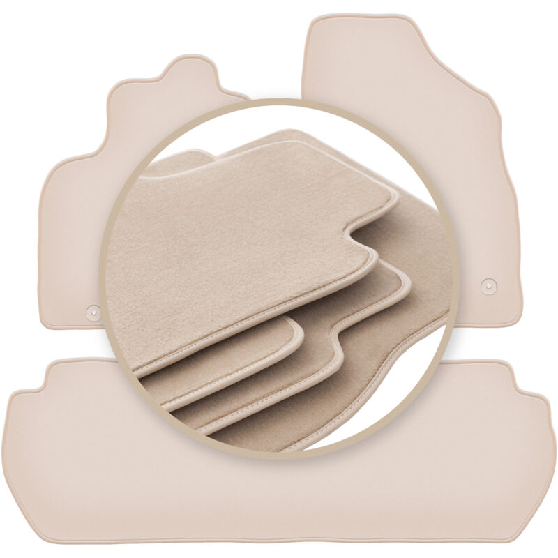 foto del prodotto tappetini premium beige per peugeot partner ii tepee 2008 2018