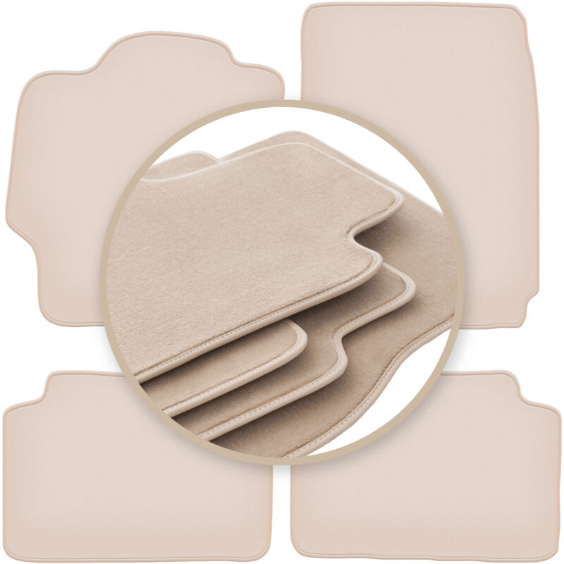 foto del prodotto tappetini beige premium per mazda 323 bj berlina, hatchback, break, station wagon 1998 2003