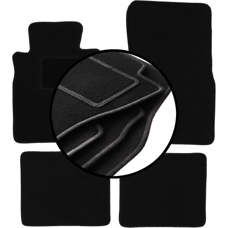 foto del prodotto set completo di tappetini in velluto per mercedes sd w126 berlina 1979 1991 