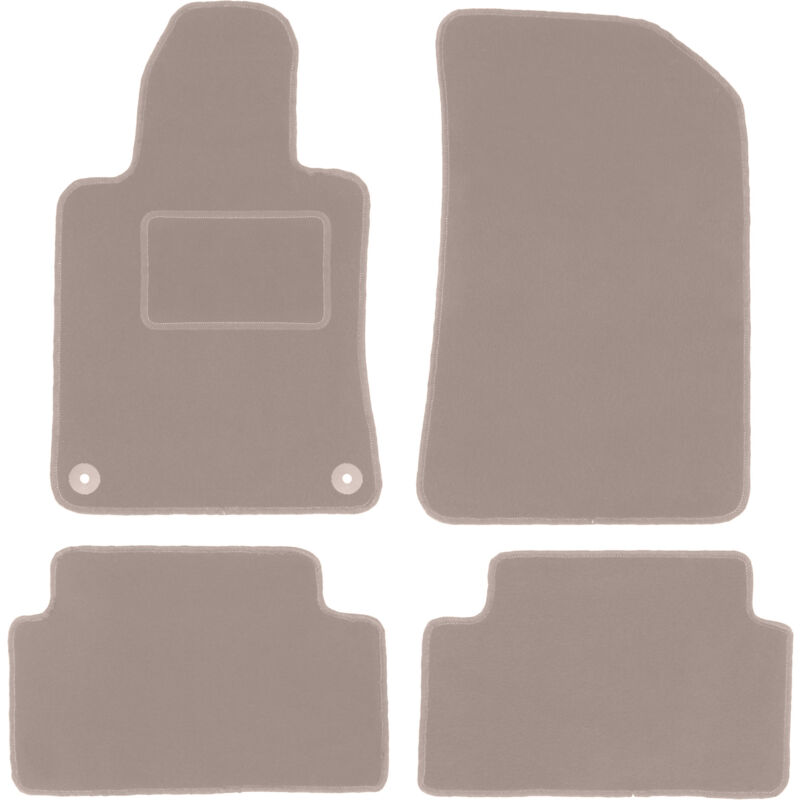 foto del prodotto tappetini in velluto beige per peugeot 508 i berlina, station wagon, sw, rxh 2010 2018 