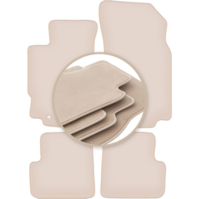foto del prodotto tappetini beige premium per peugeot 406 berlina, station wagon, break 1995 2004
