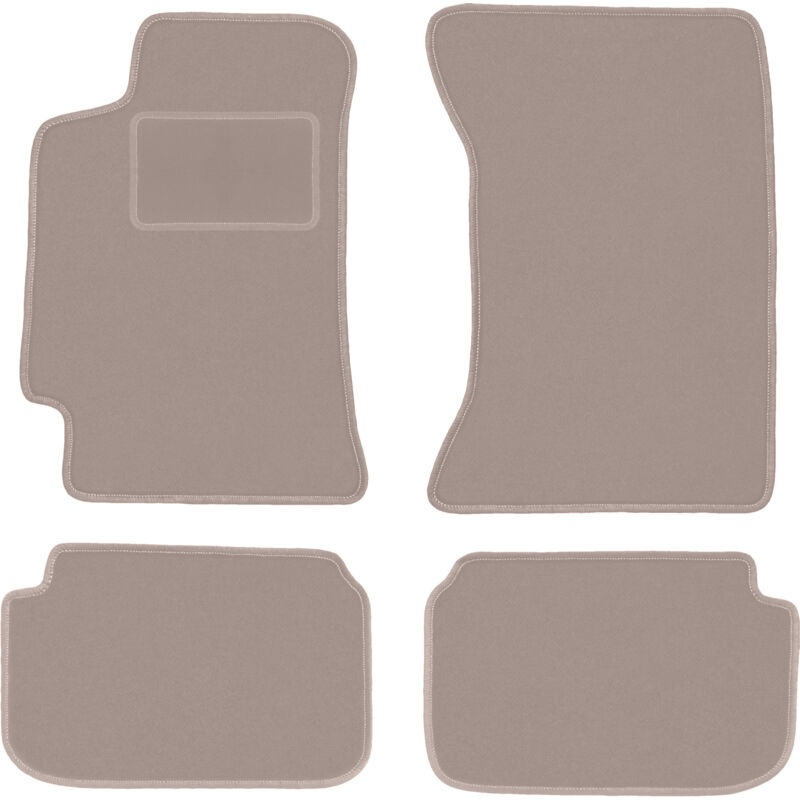 foto del prodotto tappetini in velluto beige per subaru impreza gc senza prese d aria posteriori station wagon, berlina 1993 2001 
