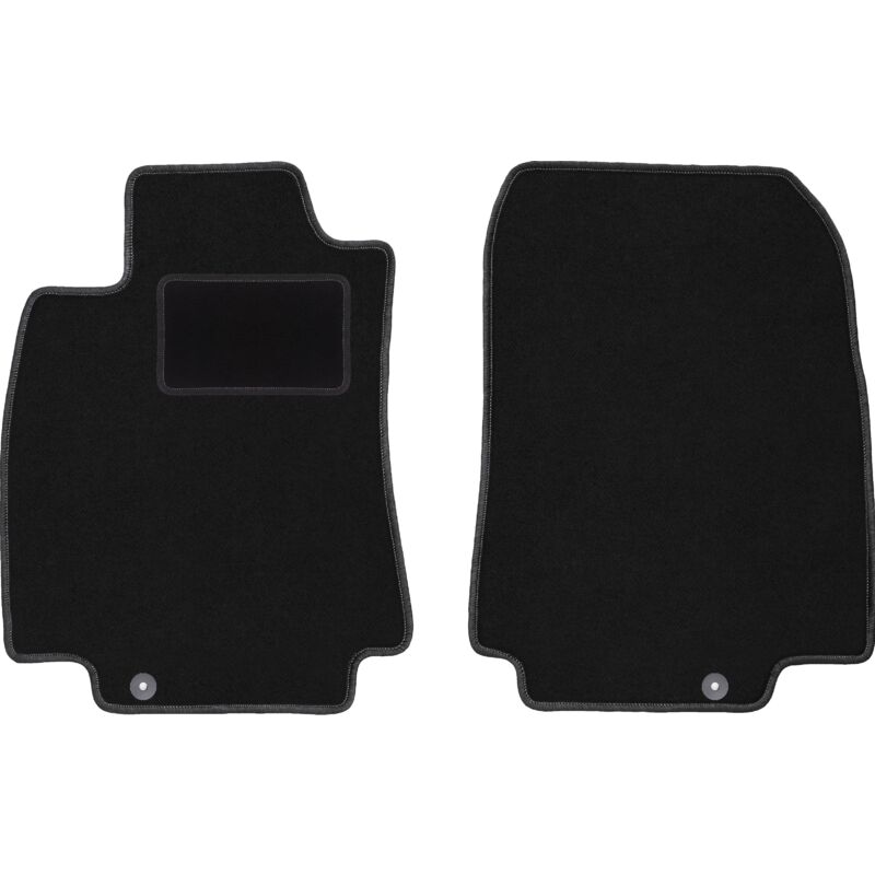 foto del prodotto tappetini anteriori neri per nissan tiida c11 hatchback, berlina 2004 2012 