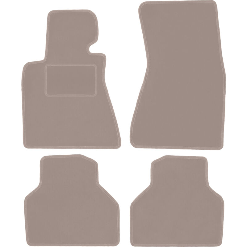foto del prodotto tappetini in velluto beige per bmw 7 e65 berlina 2001 2008 