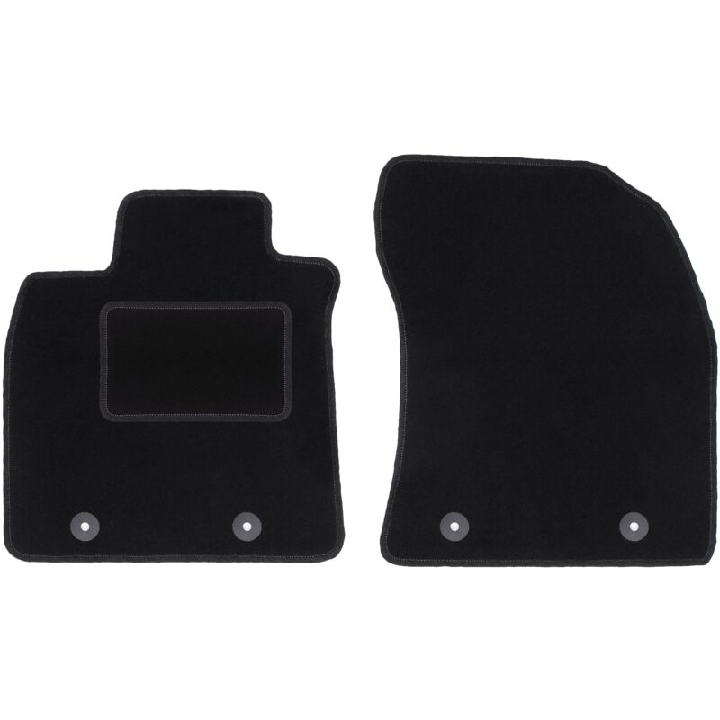 foto del prodotto tappetini anteriori neri per toyota avensis iii t27 station wagon, liftback, berlina 2009 2018 