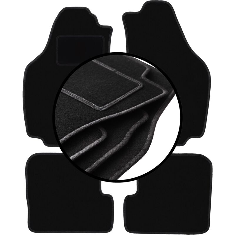 immagine 0 del prodotto set completo di tappetini in velluto per lancia ypsilon ii hatchback 2003 2011 
