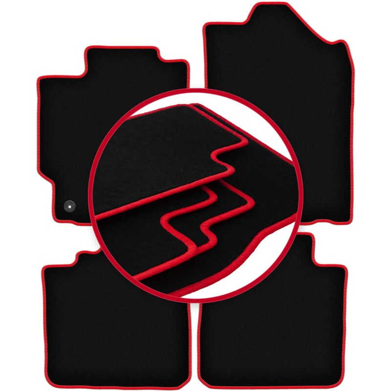 foto del prodotto tappetini auto carlux red per toyota camry viii xv50 berlina 2011 2018 