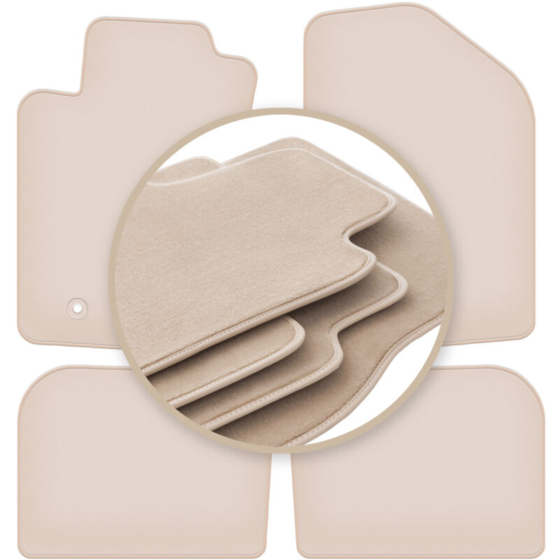 foto del prodotto tappetini beige premium per toyota avensis ii t25 station wagon, liftback, berlina 2003 2009