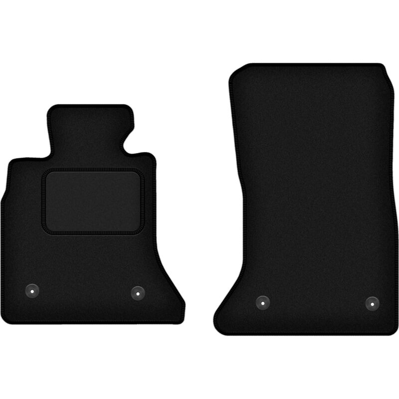 foto del prodotto tappetini anteriori neri per bmw 5 f10 berlina velcro 2010 2013 