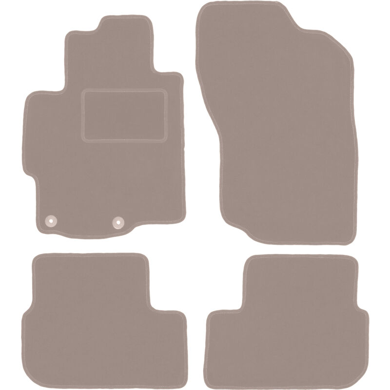 foto del prodotto tappetini in velluto beige per mitsubishi lancer viii cy berlina, sportback 2007 2016 