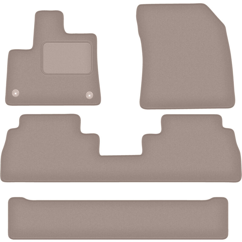 foto del prodotto tappetini in velluto beige per toyota proace city 7 posti 2018 