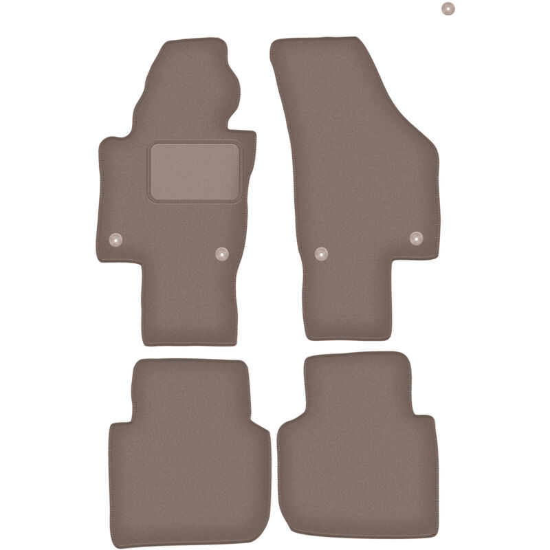foto del prodotto tappetini in velluto beige per volkswagen passat b6 b7 usa berlina, station wagon 2005 2014 