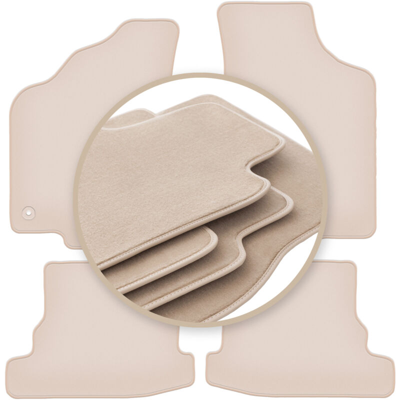 foto del prodotto tappetini beige premium per volkswagen polo iii fl 6n2 hatchback, berlina, classica 1999 2001