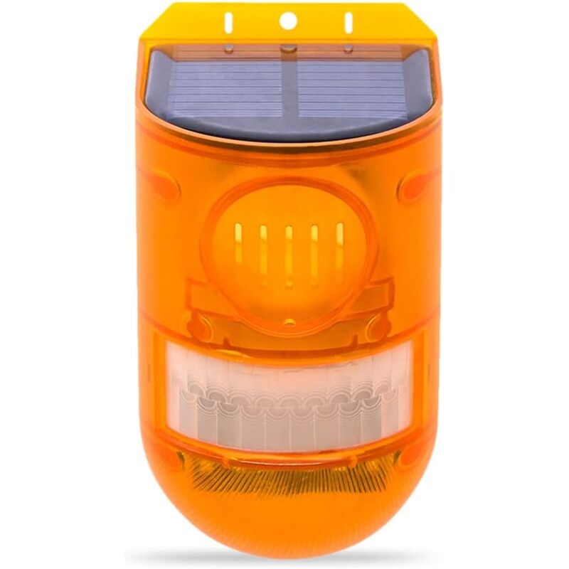 immagine 0 del prodotto gotrays allarme solare con sensore di movimento, luce e suono, luce di allarme solare impermeabile, 2 modalit di funzionamento, sirena di