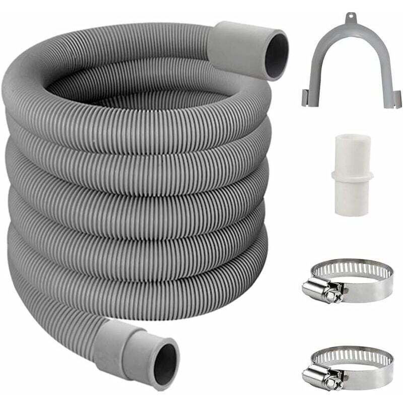 foto del prodotto tubo di scarico dpzo kit di prolunga per lavatrice, tubo di scarico per lavatrice, tubo di scarico universale, tubo di scarico dell acqua, tubo per