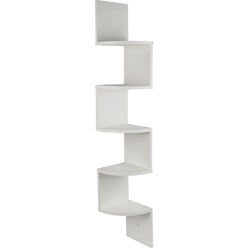 foto del prodotto mensola ad angolo mensola a muro in legno mensola creativo 20 20 120cm bianco