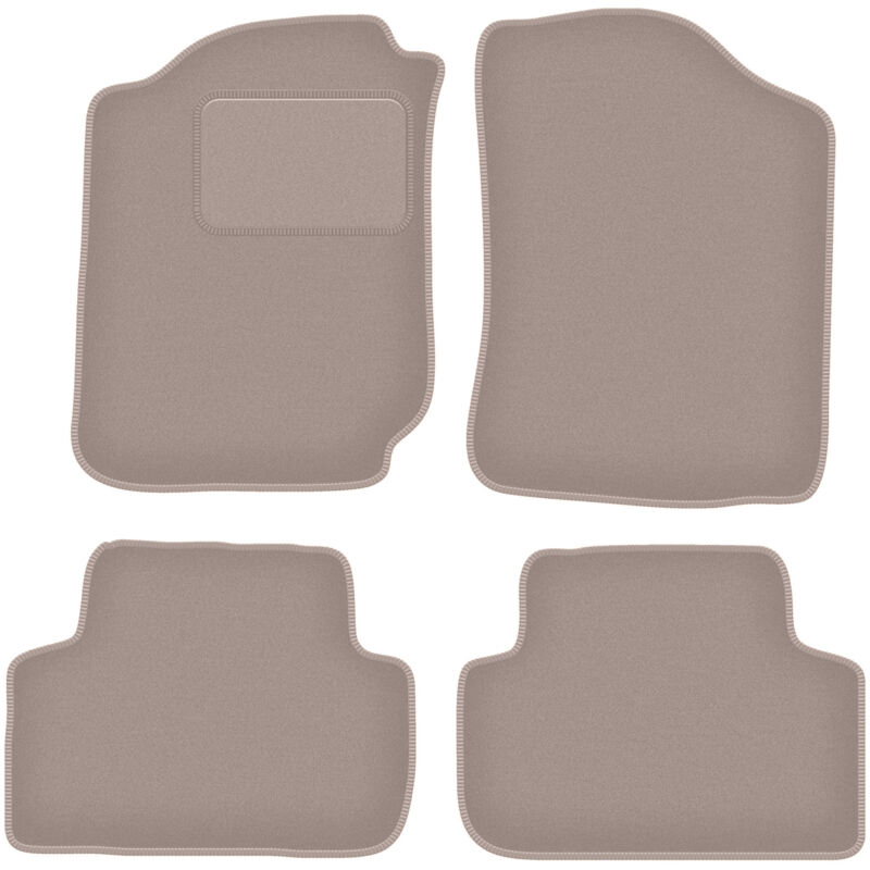 foto del prodotto tappetini in velluto beige per toyota land cruiser j90 j95 fuoristrada 1996 2001 