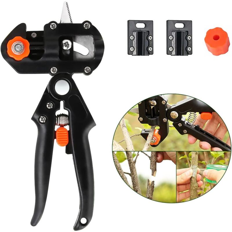 foto del prodotto bebusingoto forbici da innesto, forbici da innesto per giardinaggio, potatore da innesto, forbici da innesto 2 in 1, pinze per innesto alberi,