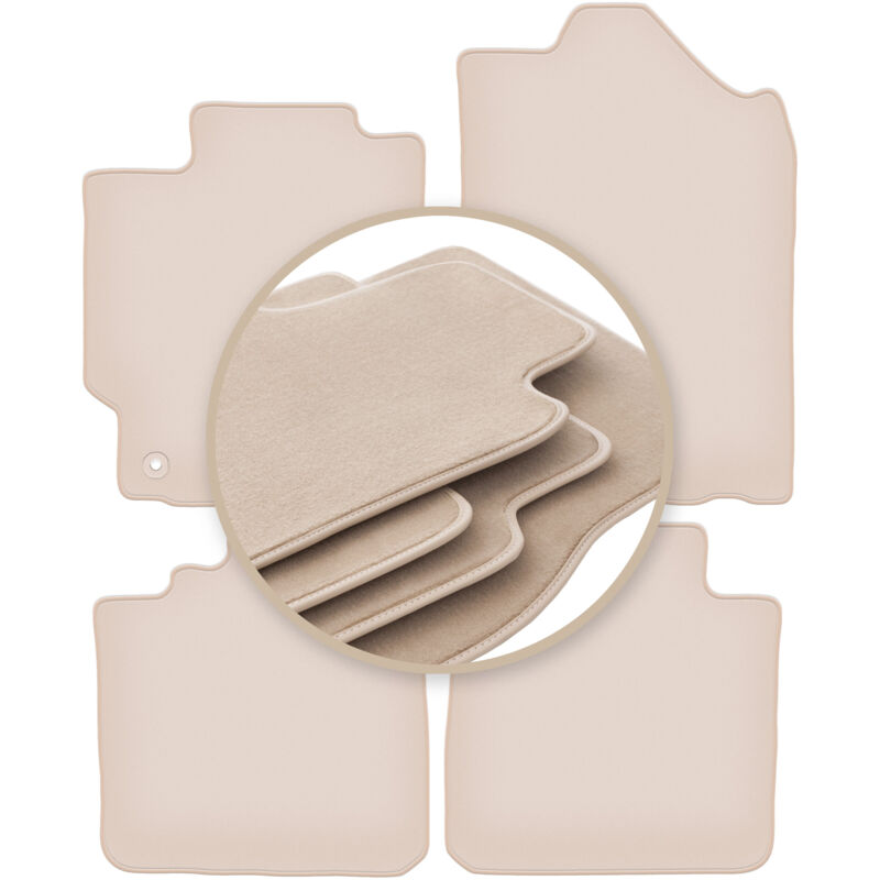 foto del prodotto tappetini beige premium per toyota camry viii xv50 berlina 2011 2018