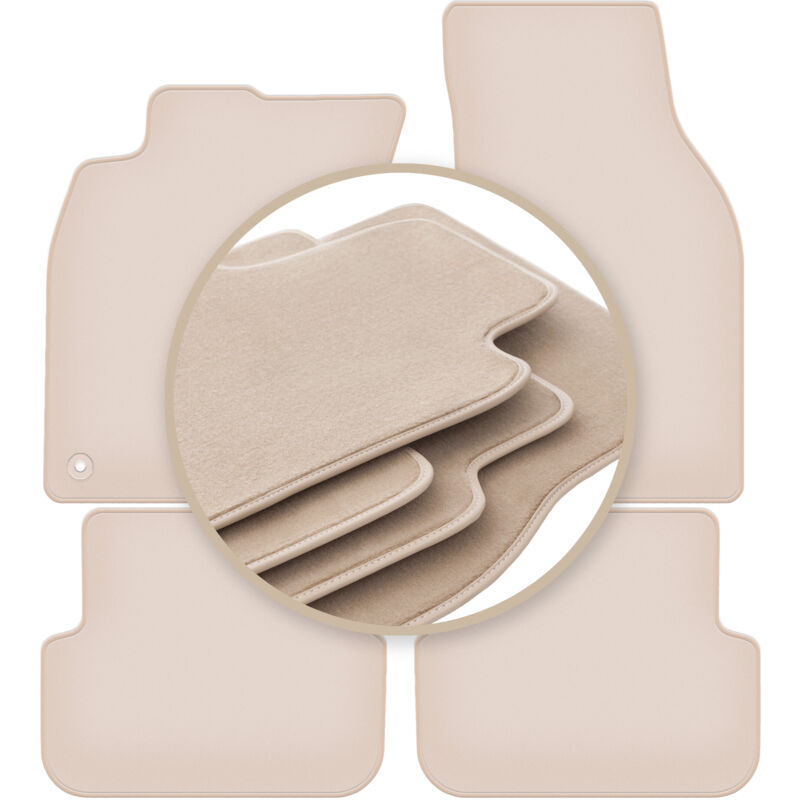 foto del prodotto tappetini premium beige per audi a6 c6 berlina, station wagon, avant 2004 2006