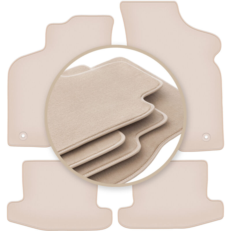 foto del prodotto tappetini beige premium per volkswagen lupo hatchback 1997 2005