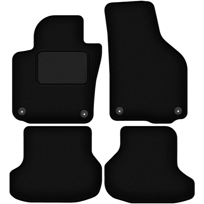 foto del prodotto tappetini in velluto nero per volkswagen golf vi cabrio 2011 2016 
