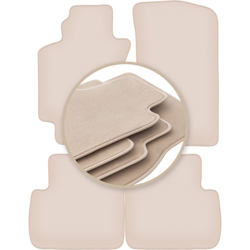foto del prodotto tappetini beige premium per toyota avensis i t22 berlina, station wagon, liftback, hatchback 1997 2003