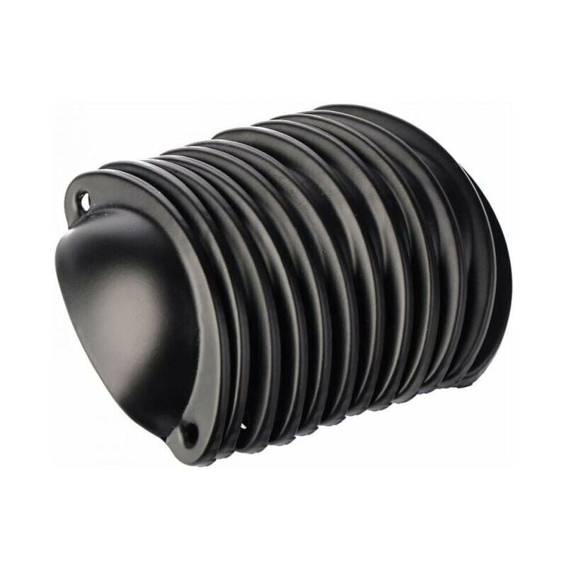 foto del prodotto 12 maniglie a conchiglia vintage per mobili da cucina, maniglie per ante di armadietti vintage 8,2 cm x 3,5 cm nero