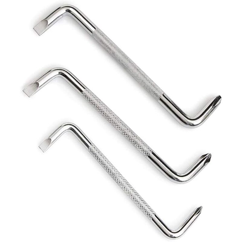 immagine 0 del prodotto bebusingoto set di 3 cacciaviti offset con testa magnetica tipo z e punte philips e piatte