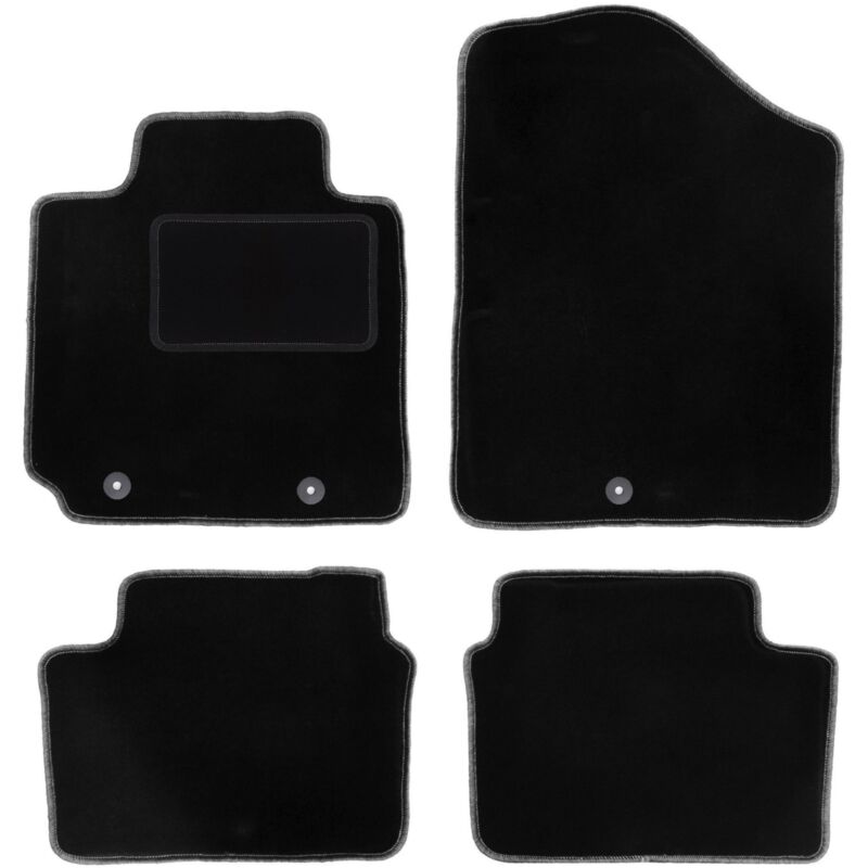 foto del prodotto tappetini in velluto nero per hyundai veloster coup 2011 2018 