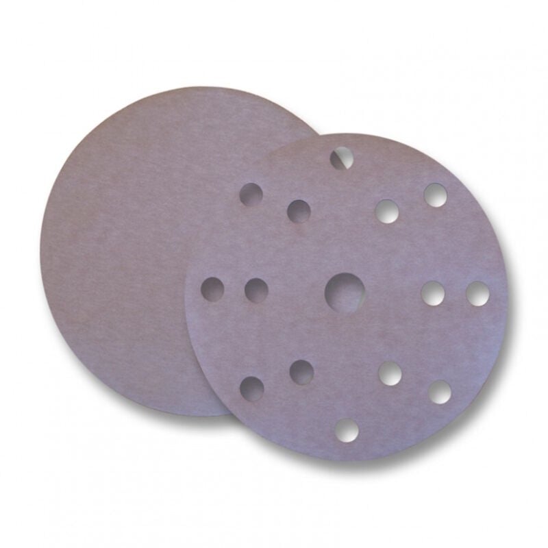 foto del prodotto saitac d vel 4v disco con velcro abrasivo 15 fori diametro 150 mm 50 pezzi grana 1200
