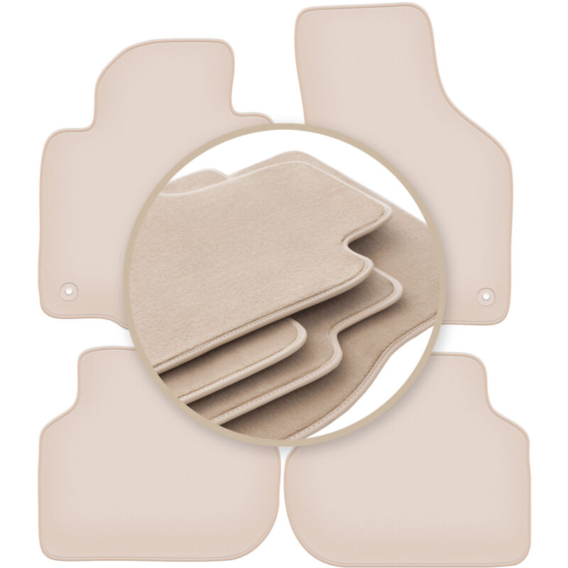 foto del prodotto tappetini beige premium per volkswagen jetta vi berlina, station wagon, variante 2010 2018