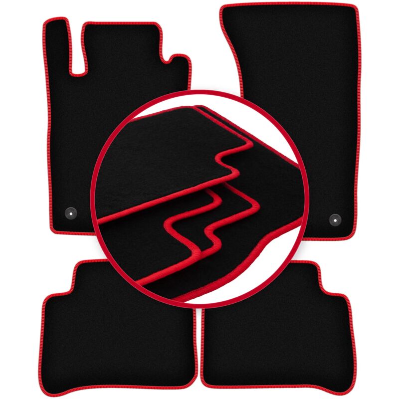 foto del prodotto tappetini auto carlux red per mercedes w211 4matic berlina, station wagon 2003 2009 