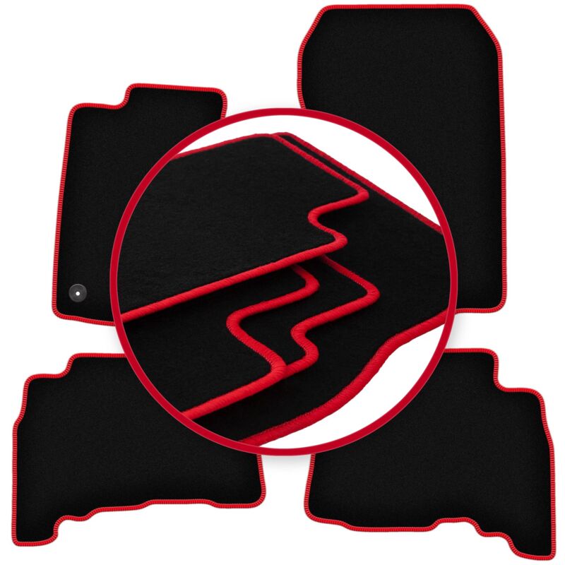 foto del prodotto tappetini auto carlux red per toyota land cruiser j150 fuoristrada 2009 
