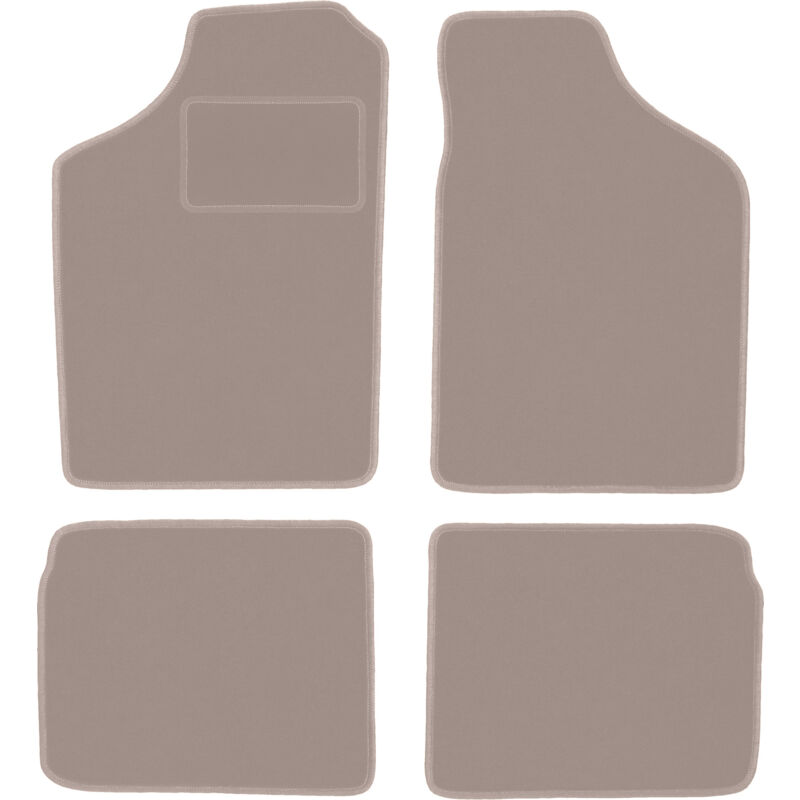 foto del prodotto tappetini in velluto beige per volkswagen polo ii coup , hatchback, berlina 1981 1992 