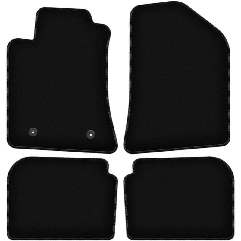 foto del prodotto tappetini basic in velluto nero per toyota avensis ii t25 station wagon, liftback, berlina 2003 2009 